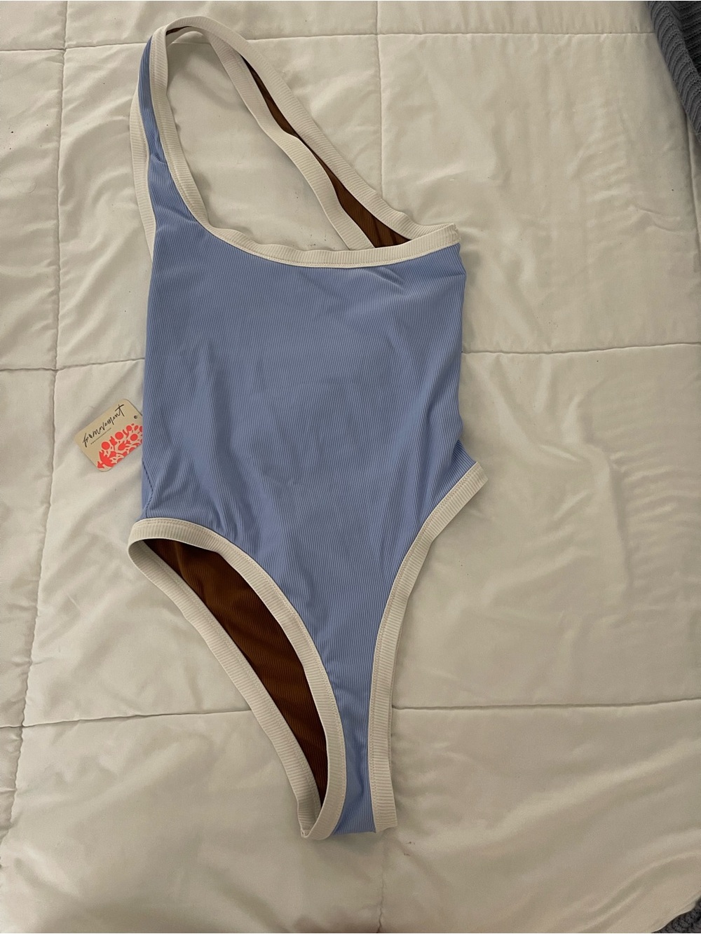Free People Kelea Asymmetrical One Piece swimsuit reversible